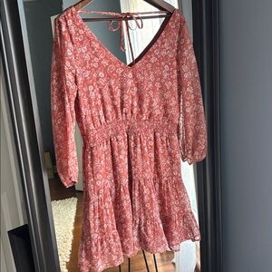 Hollister Coral Paisley Dress